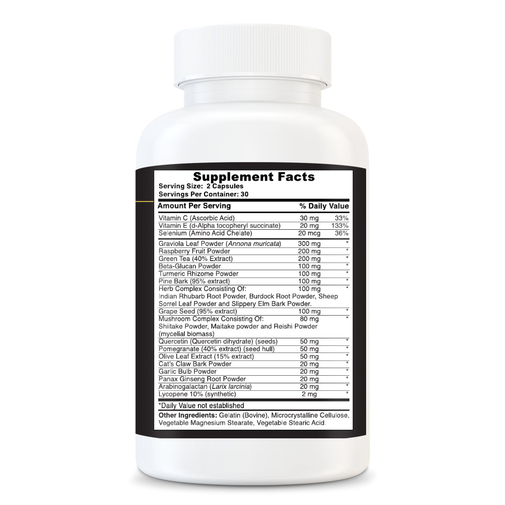 Immune Support - Fortify & Flourish: for a Healthy Metabolism and Robust Immune Response - 60 Capsules